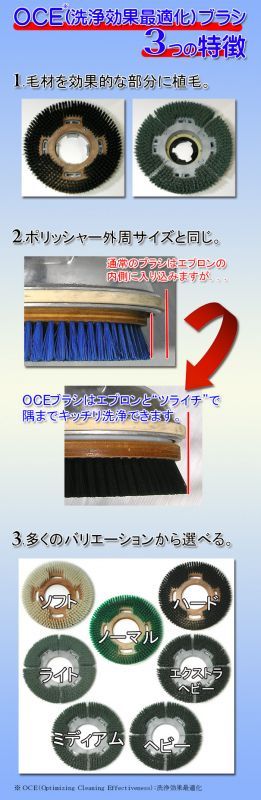 OCE（洗浄効果最適化）ブラシ