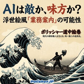 AIは敵か、味方か？ 最新AIで浮世絵風の「業務案内」を作ってみたら、予想外の可能性が見えてきた話［清掃×AI ビジネス革新レポート］