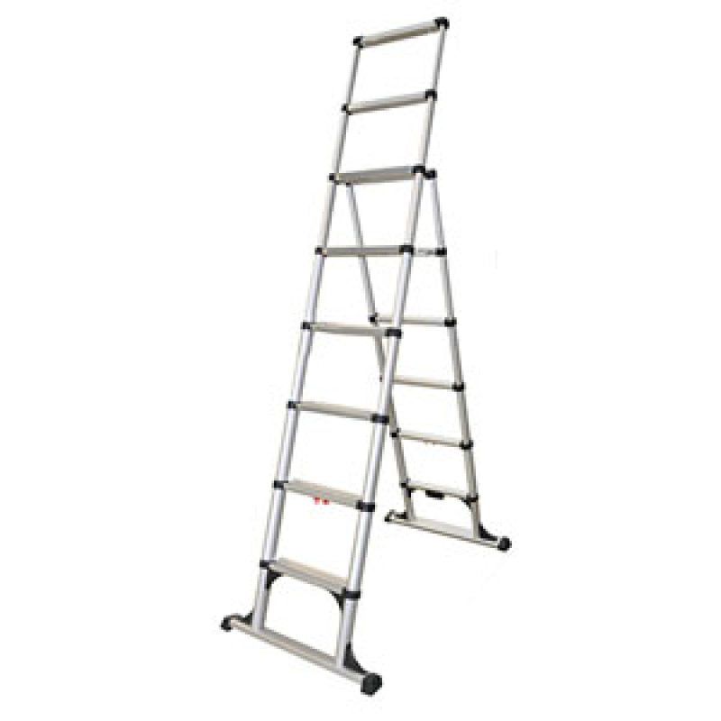 大一産業 FIRST コンビラダーN - ワンタッチ収縮式アルミ製伸縮脚立