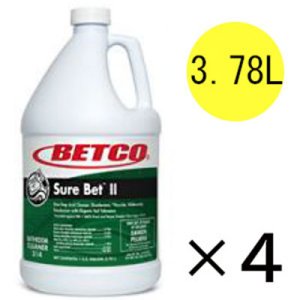 画像1: ベトコ BETCO シュアベットII [3.78L×4] - ワンステップ酸性クリーナー、除菌剤、除ウイルス・静カビ剤