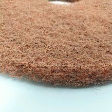 画像3: ■新品・未使用品！訳ありアウトレット！■ ブラウン フロアパッド [15インチ] - アメリコ フロアパッド ブラウン （硬さレベル6）相当のパッド (3)