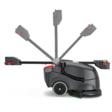 画像3: 【リース契約可能】シーバイエス Duel 1840NX-R (バッテリー・充電器別売) - コンパクト14インチ自動床洗浄機【代引不可・個人宅配送不可】 (3)