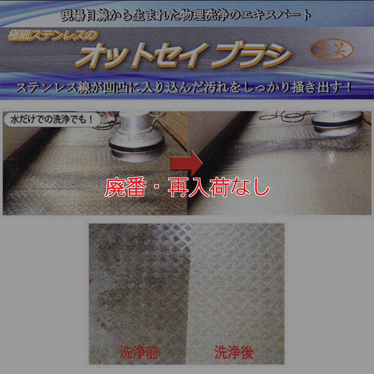 画像3: 【廃番・再入荷なし】レボテック オットセイブラシ - 極細ステンレス毛 (3)