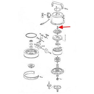musashi製8”ポリッシャー用パーツNo.85スプリングワッシャー