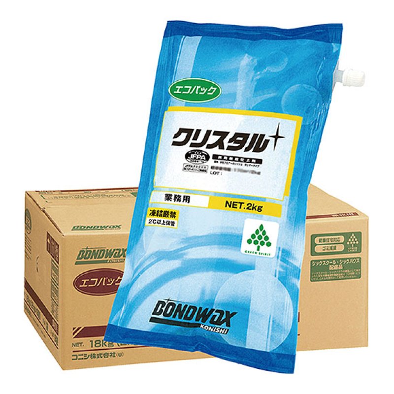 コニシ クリスタル エコパック[2kgx9] - 高光沢汎用樹脂仕上剤-床