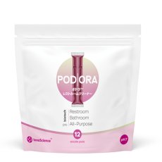 画像1: 【1月13日発売！】ミッケル化学 PODORA(ポドラ) レストルーム用クリーナー - 水に溶けるフィルム採用のマルチクリーナー【代引不可・個人宅配送不可】 (1)