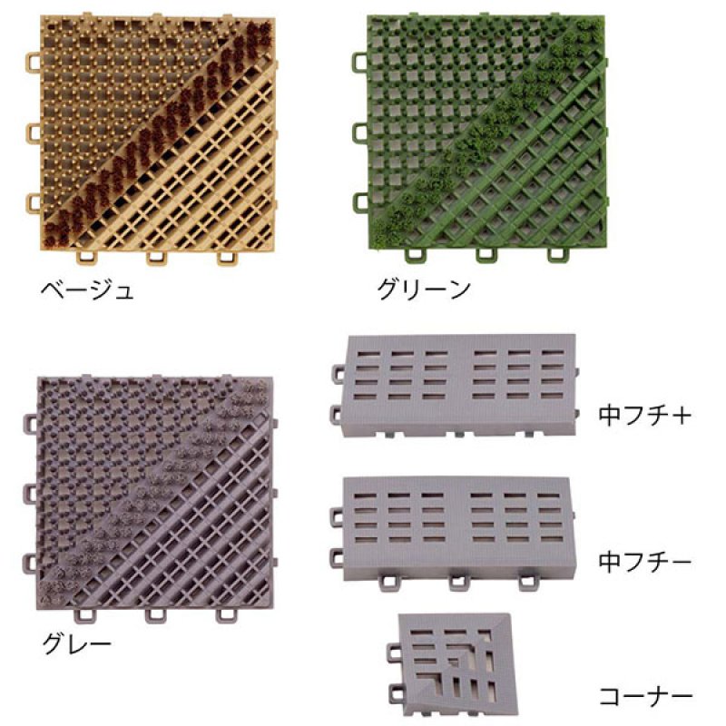 ミヅシマ工業 ブラシマットA - 汚れ落とし効果の高い異なるブラシ形状