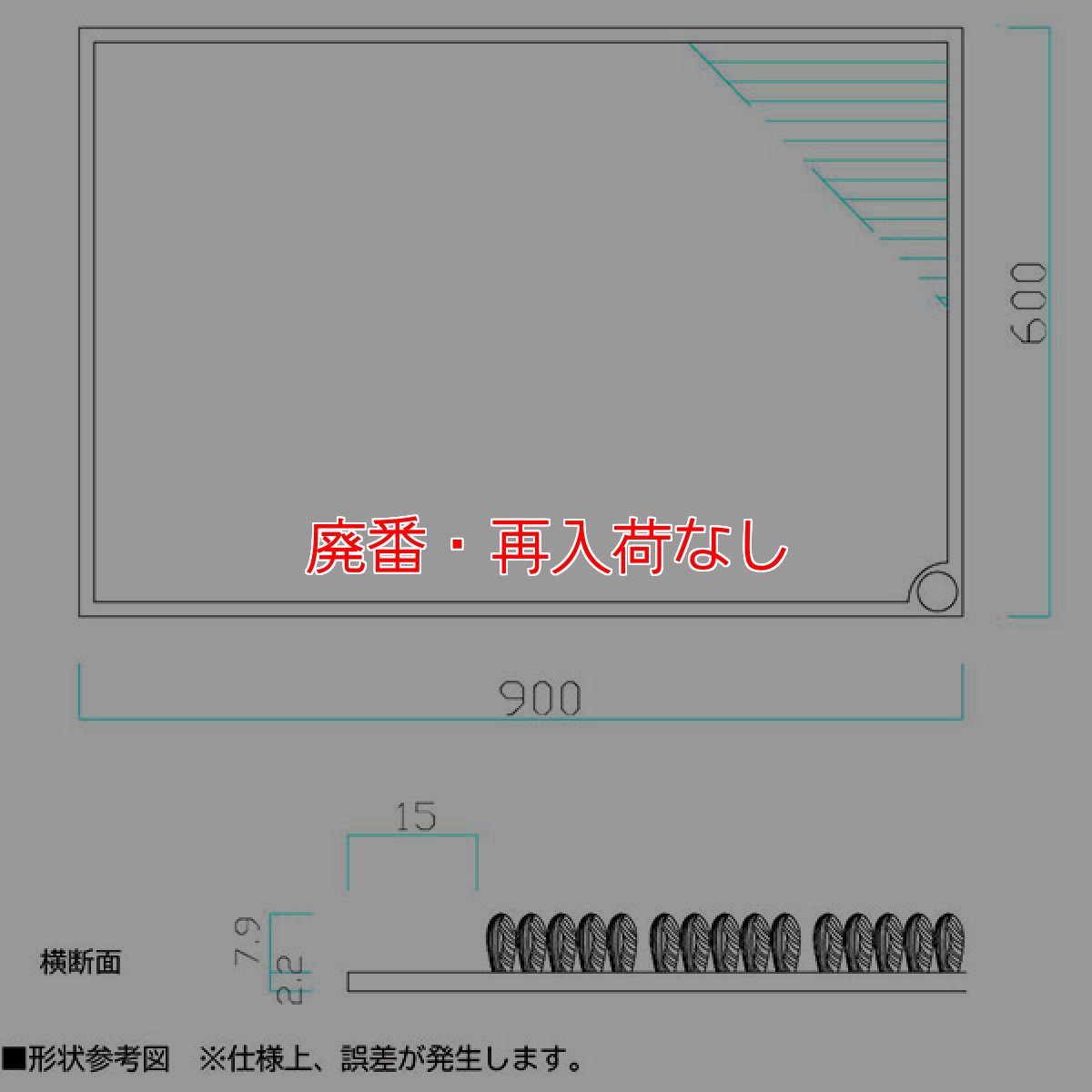 画像3: 【廃番・再入荷なし】ミヅシマ工業 除電マット - ドアの前に設置して静電気抑制に【代引不可・個人宅配送不可・#直送1,300円】 (3)