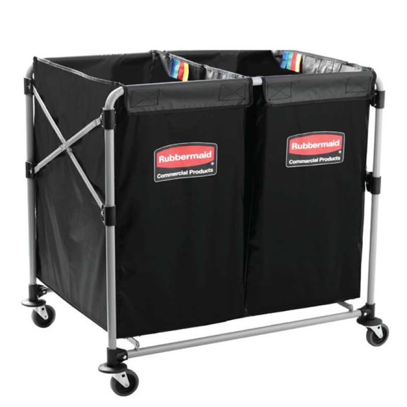 ラバーメイド Xカート 150L ×2 - リネン回収カート【代引不可・個人