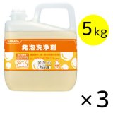 サラヤ 発泡洗浄剤 [5kg×3] - 油汚れ用洗浄剤