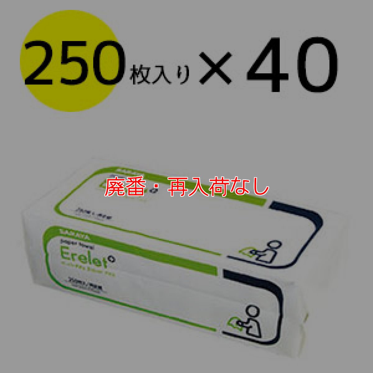 画像1: 【廃番・再入荷なし】サラヤ ペーパータオル エリレットプラス (Erelet＋) [250枚入×40] - ペーパータオル【代引不可・個人宅配送不可】 (1)