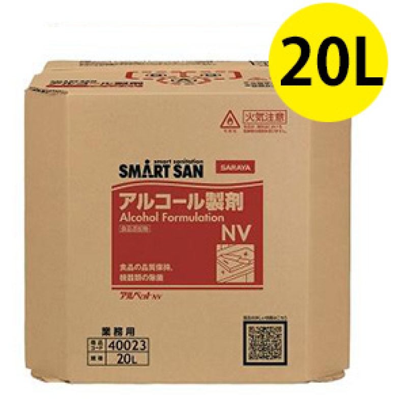 サラヤ 40078 E-アルコール製剤L 20L 八角B.I.B. サラヤ 【※軽税