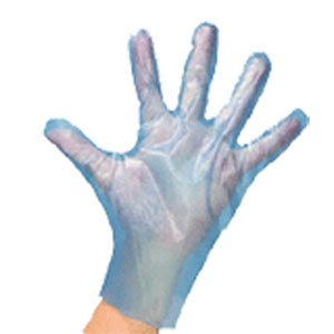 画像2: サラヤ エンボス手袋PE青 [200枚入×20] - コストパフォーマンスに優れたポリエチレン製エンボスタイプの手袋