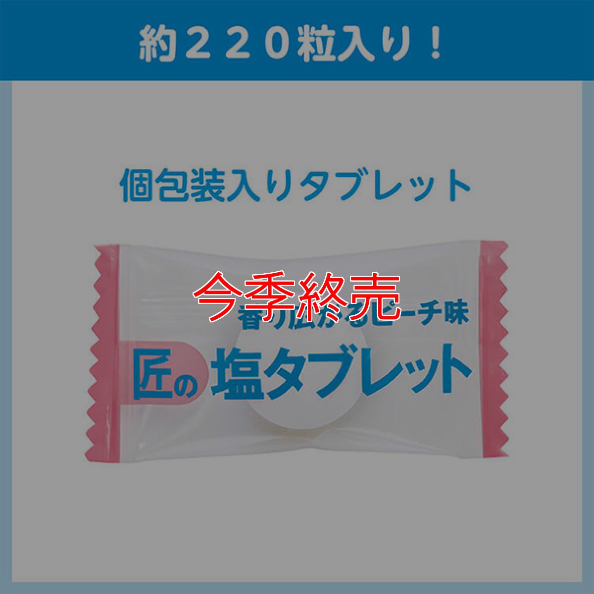 画像2: サラヤ 匠の塩タブレット ピーチ味 [500g ×10] - 人工甘味料不使用の塩タブレット【代引不可・個人宅配送不可】 (2)