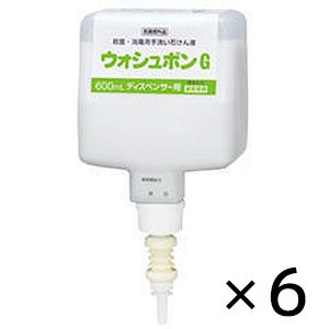 画像1: サラヤ ウォシュボンG UD-8600S・MD-8600S用 [ 600ｍL ×6]- 手洗い用石けん液 医薬部外品