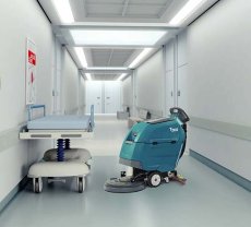 画像2: 【リース契約可能】テナント 20インチバッテリー式歩行型スクラバーT260 - プッシュボタンコントロールでシンプルかつ簡単に操作【代引不可・個人宅配送不可】 (2)