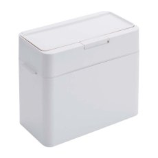 画像1: テラモト LBD-01シールズ9.5密閉ダストボックス ホワイト - ワンプッシュで開く蓋はシリコンパッキン付きでニオイ漏れを防ぎます (1)