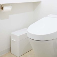 画像3: テラモト LBD-01シールズ9.5密閉ダストボックス ホワイト - ワンプッシュで開く蓋はシリコンパッキン付きでニオイ漏れを防ぎます (3)