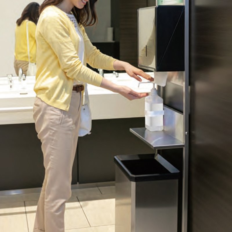 テラモト ペーパータオルスタンド（壁寄せ設置タイプ）-その他備品販売