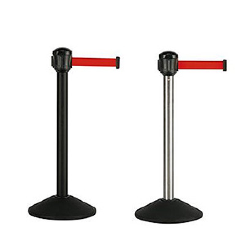 テラモト ベルトパーテーションAW 屋外対応 ナイロンベルト 3.6m