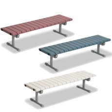 画像1: 【廃番・再入荷なし】テラモト QuickStep(クイックステップ)ベンチ 背なし【代引不可】 (1)