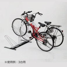 画像2: テラモト サイクルスタンド TK-3型［3台用］- 省スペース駐輪ができる自転車スタンド【代引不可】 (2)