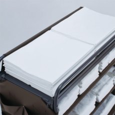 画像4: ■受注生産品・キャンセル不可■テラモト ホテルリネンワゴン II - 大量のリネン類を効率的に 収納・運搬できる 天面フラットタイプ【代引不可・個人宅配送不可・送料 5,000円/台】 (4)