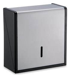 画像1: 【廃番・再入荷なし】テラモト ステン紙タオルホルダー L 黒 (1)