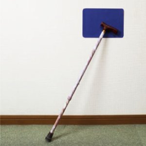 画像2: テラモト たてかけ君(2枚入) - 立てかけた杖や傘などの転倒を防止する滑り止めシート