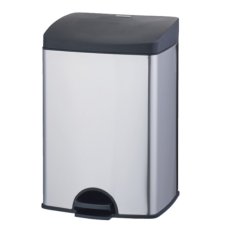 画像1: 山崎産業 ダストボックスFITステップ ST-15 - フタが静かにゆっくり閉じるフットペダル式シリーズ (1)