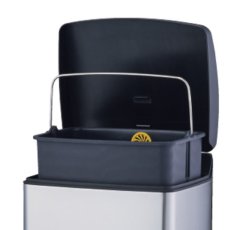 画像2: 山崎産業 ダストボックスFITステップ ST-15 - フタが静かにゆっくり閉じるフットペダル式シリーズ (2)