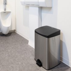 画像4: 山崎産業 ダストボックスFITステップ ST-15 - フタが静かにゆっくり閉じるフットペダル式シリーズ (4)