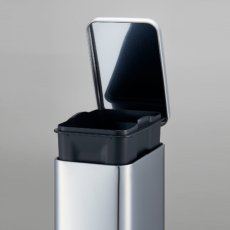 画像2: 山崎産業 サニタリーボックス ST-K6S - フタがゆっくり閉じて場所を取らないスリムタイプ (2)