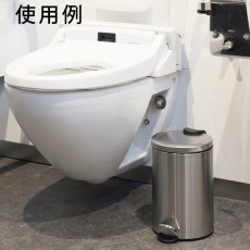 画像3: 山崎産業 サニタリーボックス ST-M3D - フタがゆっくり閉じて場所を取らない小型タイプ (3)