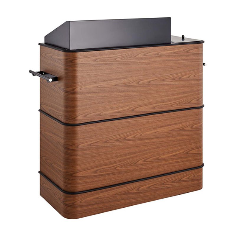 山崎産業 リネンワゴン カウンター型 - 木目調カウンタータイプの