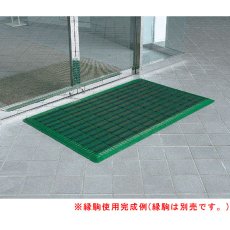 画像2: 山崎産業 エバック ブラシハードマットYL - タフな芝毛とブラシのダブル効果で細かな汚れまで落とす (2)