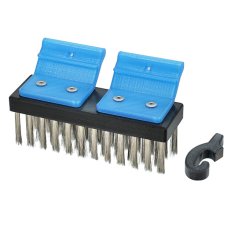 画像1: MOERMAN (モアマン) エクセレイター2.0用 ピカQブラシ Cトリガー付 - ガラス用ポール装着ステンレスワイヤーブラシ (1)