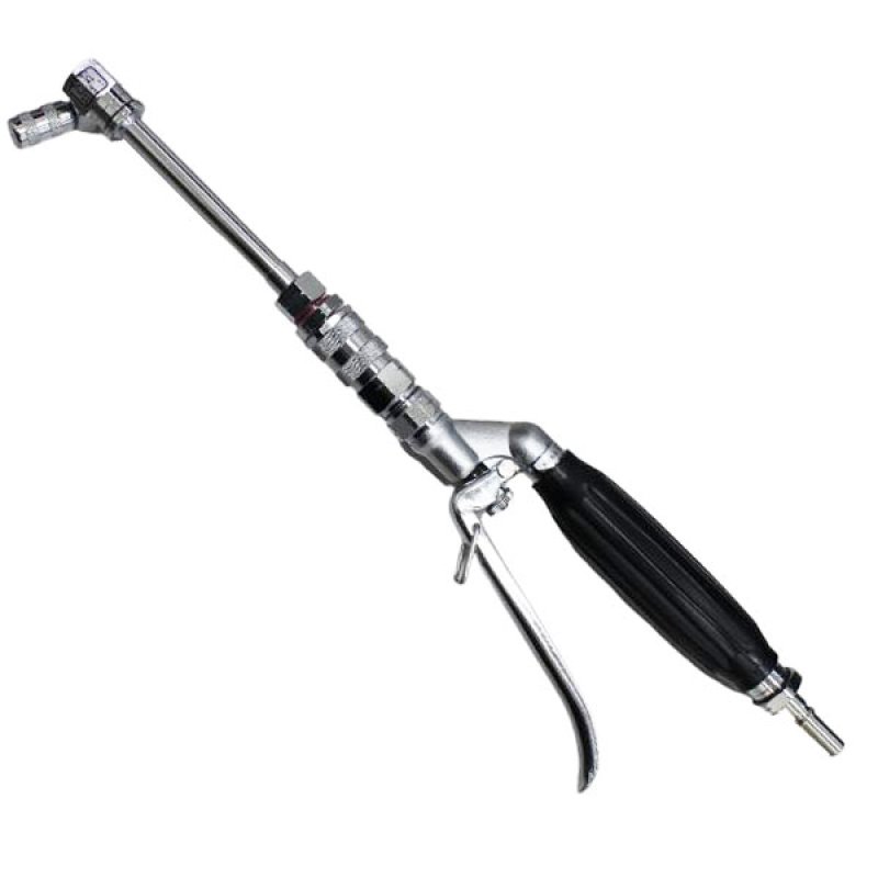 エアコン洗浄ノズル黒レバーコック・ノズル付き（コックとノズルの脱着