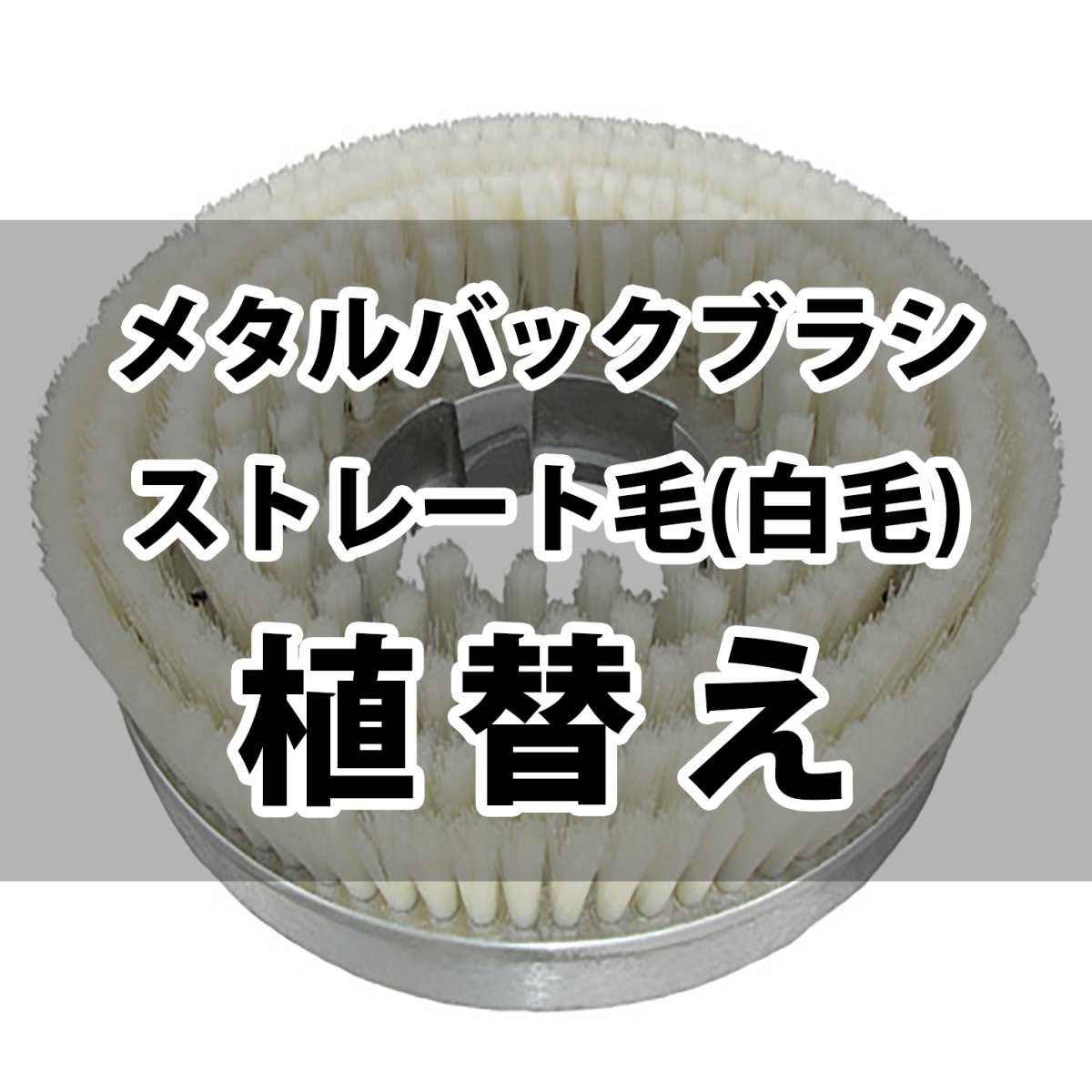 画像1: メタルバックブラシストレート毛 (白毛/線形0.4mm)  植替え【代引不可】 (1)