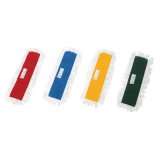 万立（白馬）水拭き用らくらくモップ替糸［45cm×10枚入］- 赤、青、黄、緑でゾーニング