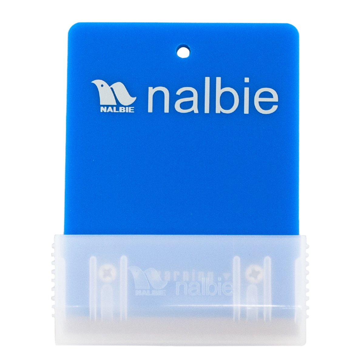 画像4: ナルビー 二枚刃ホルダーブルー - セーフティキャップ付ガラススクレイパー 2枚刃 (ブルー) (4)