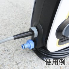 画像4: ケルヒャー用(K MINI・K2など) コンパクトスイベルジョイント ライトグレーホース (キンクガード付) - ケルヒャーK MINI等に最適！ホースがねじれないエアコン洗浄用ホース (4)