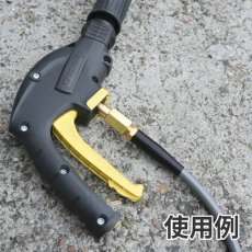 画像5: ケルヒャー用(K MINI・K2など) コンパクトスイベルジョイント ライトグレーホース (キンクガード付) - ケルヒャーK MINI等に最適！ホースがねじれないエアコン洗浄用ホース (5)