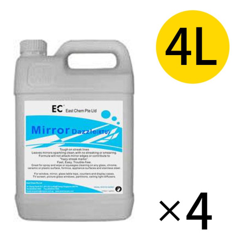 イーストケム EC ミラーダズル [4L×4本] - 鏡・ガラス用速乾性洗剤販売