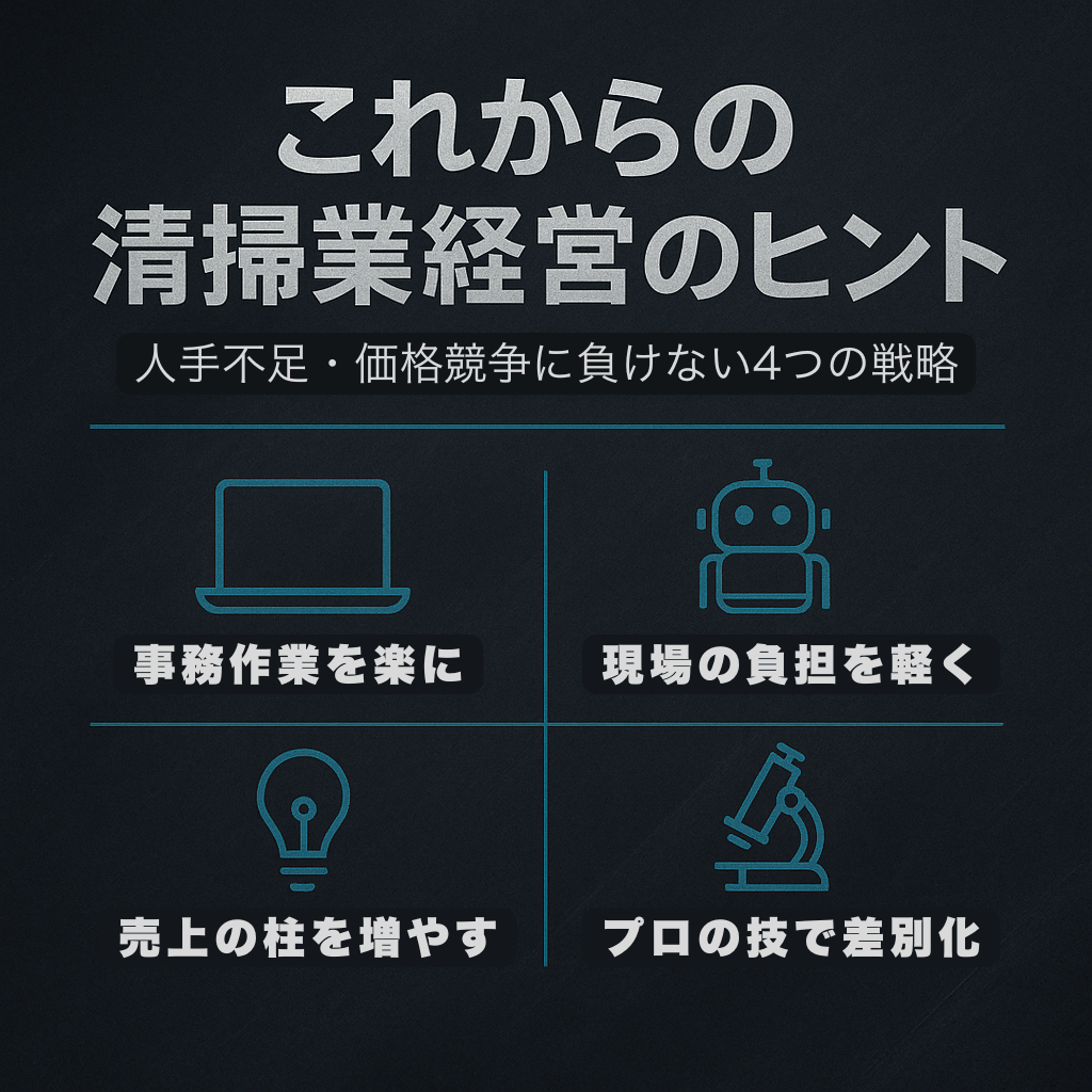 人手不足は、5年後さらに深刻化する。あなたの会社の対策は万全ですか?【これからの清掃業経営のヒント】