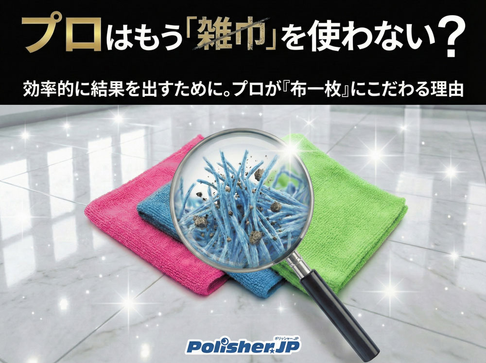 プロはもう「雑巾」を使わない？清掃の常識を変えたマイクロファイバークロスの世界