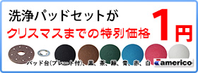 洗浄パッドセットがクリスマスまでの特別価格1円