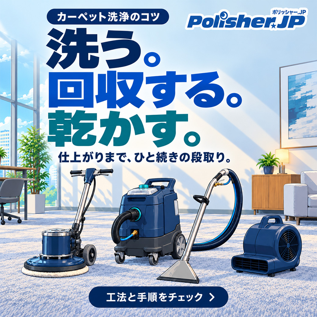 【カーペット洗浄】洗ったのにシミが戻る？回収・乾燥まで見直す作業のコツ