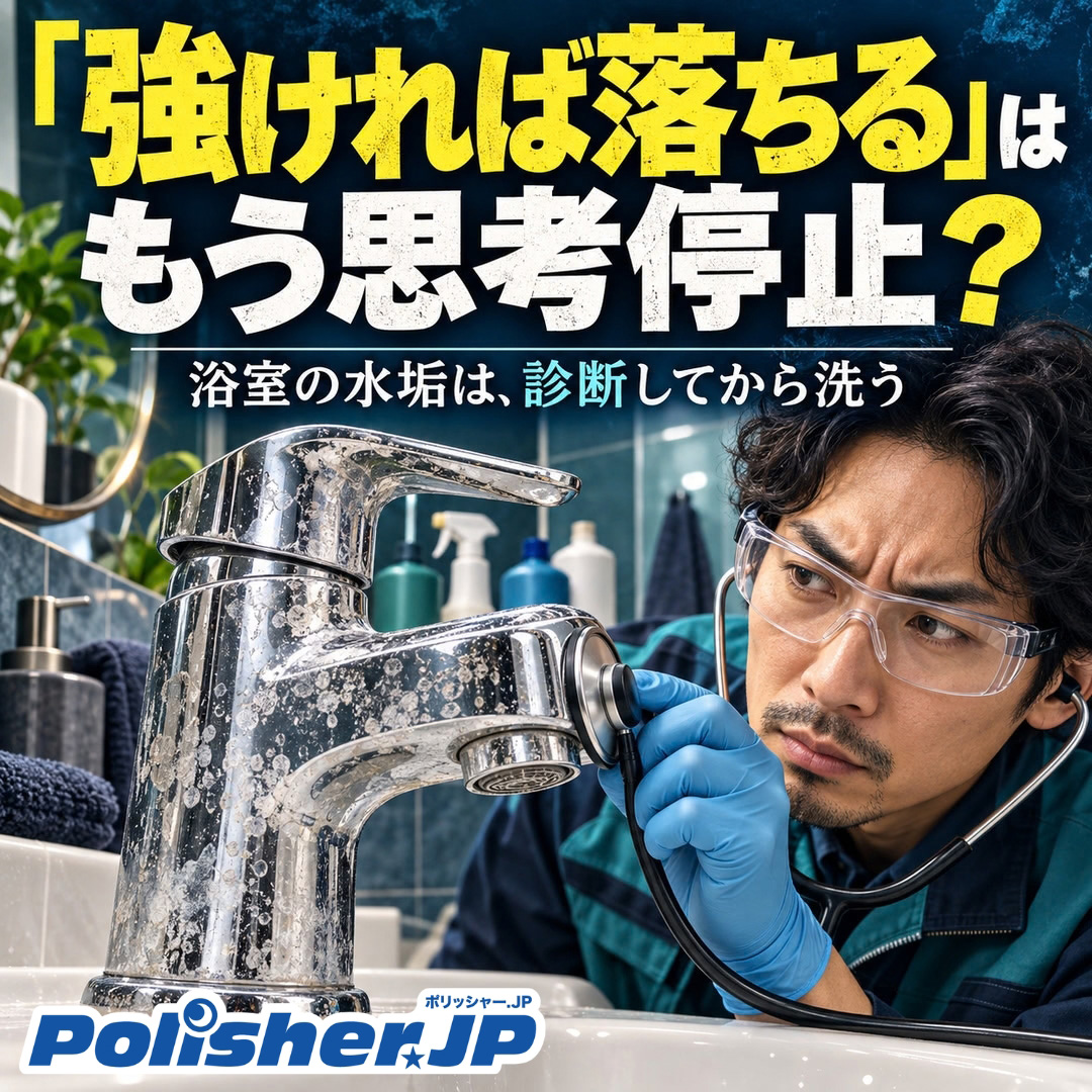 【強さより、相性】浴室の水垢は「診断」してから洗う