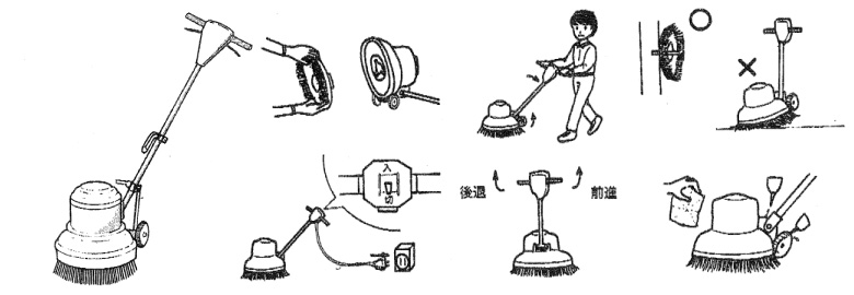 ポリッシャー使用上の注意・動作原理